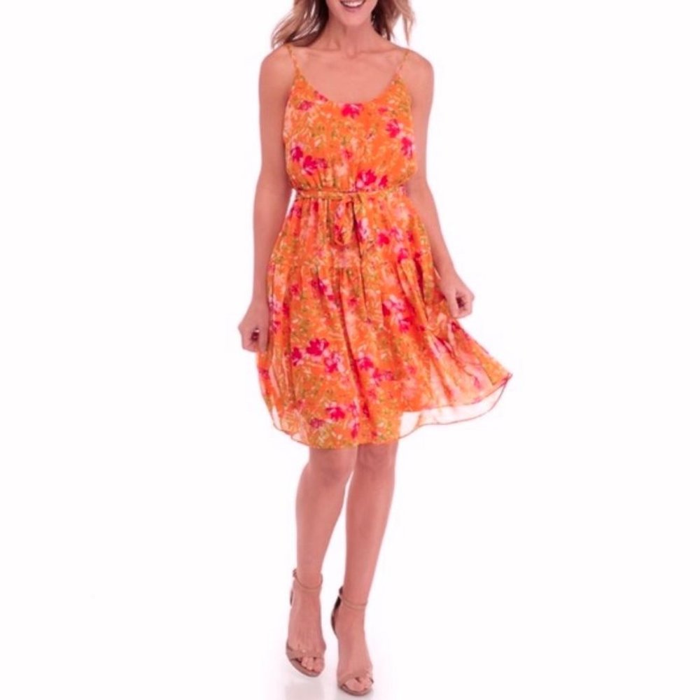 NEW Emma & Michele Sunset Boule floral dress - Picture 1 of 5